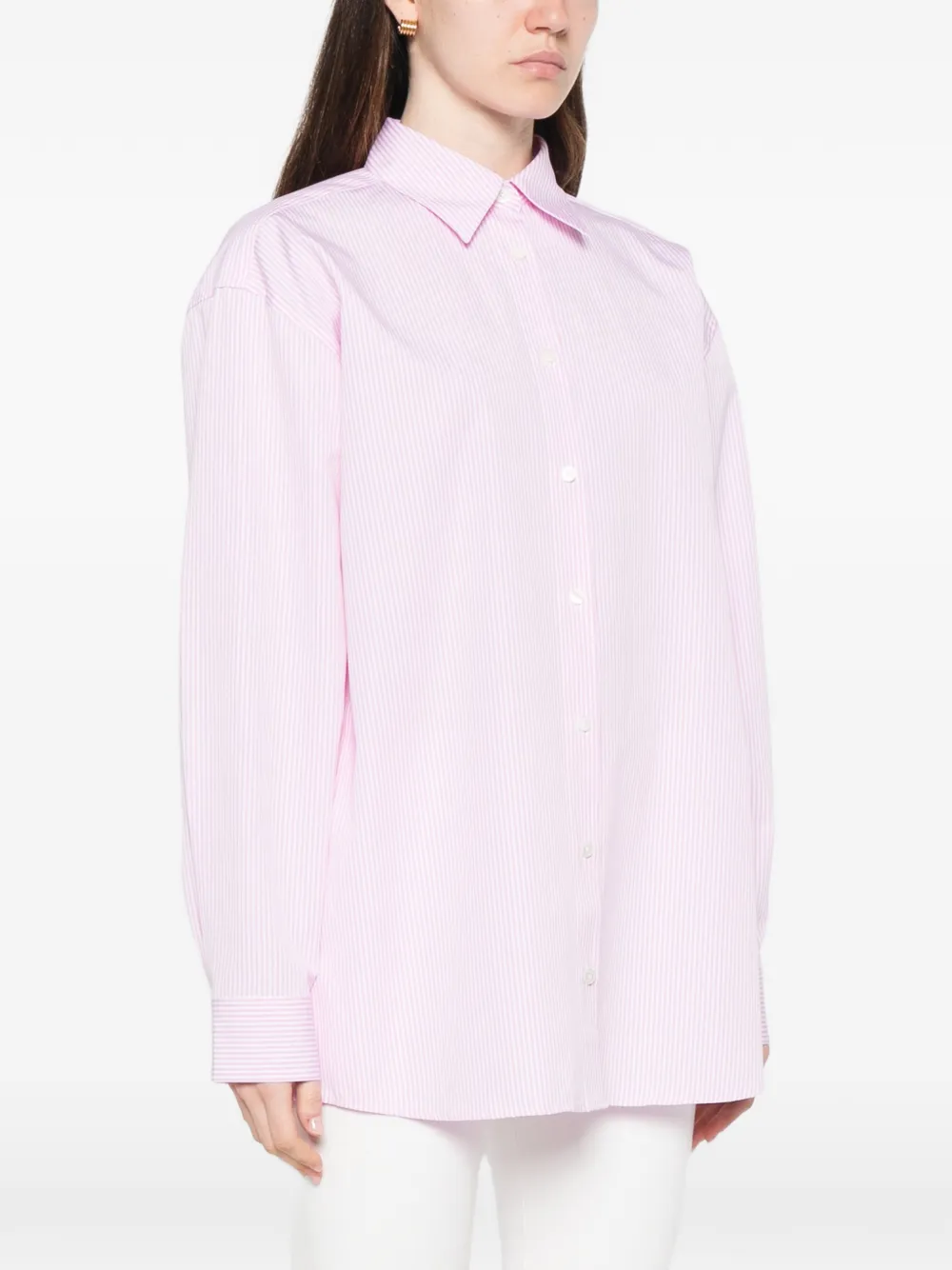 TOTEME Gestreepte blouse Roze