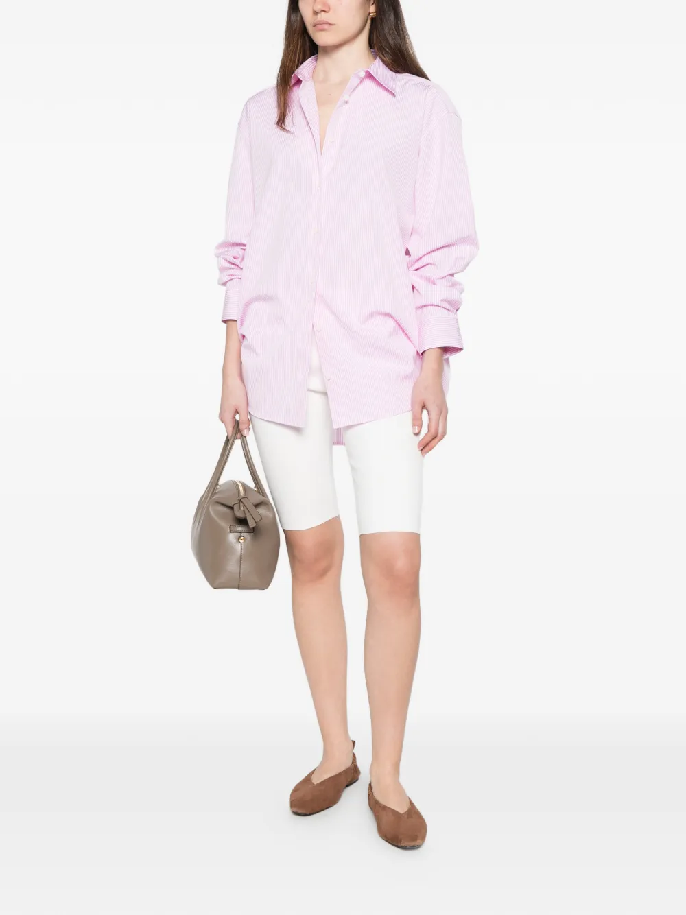 TOTEME Gestreepte blouse Roze