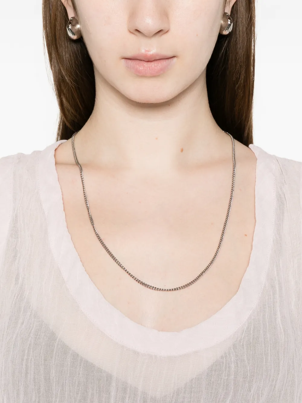 TOTEME Tanktop met gekreukt gaas Roze