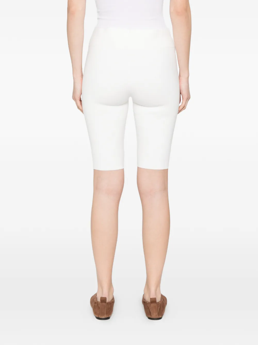 TOTEME Capri gebreide shorts Wit
