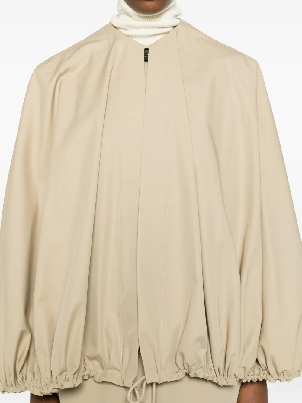 TOTEME Jas met afneembare cape Beige