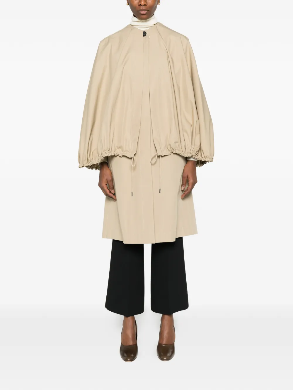  Toteme Detachable-cape Coat - Neutrals 