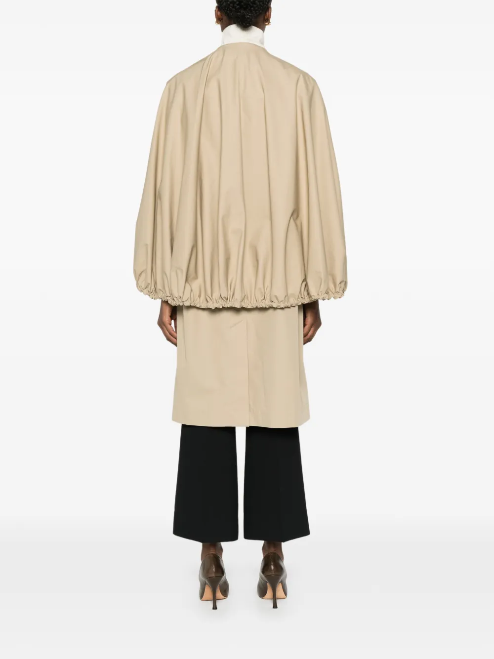 TOTEME Jas met afneembare cape Beige