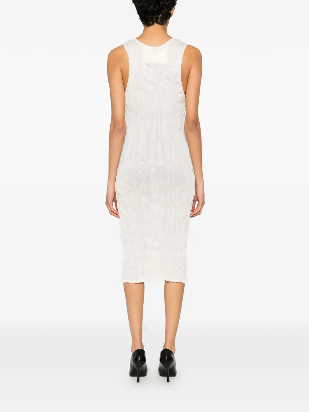 TOTEME Midi-jurk met gekreukt effect Beige