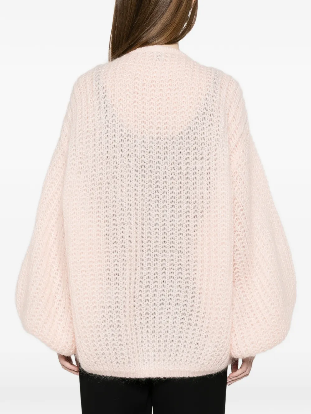 TOTEME Opengebreid vest Roze
