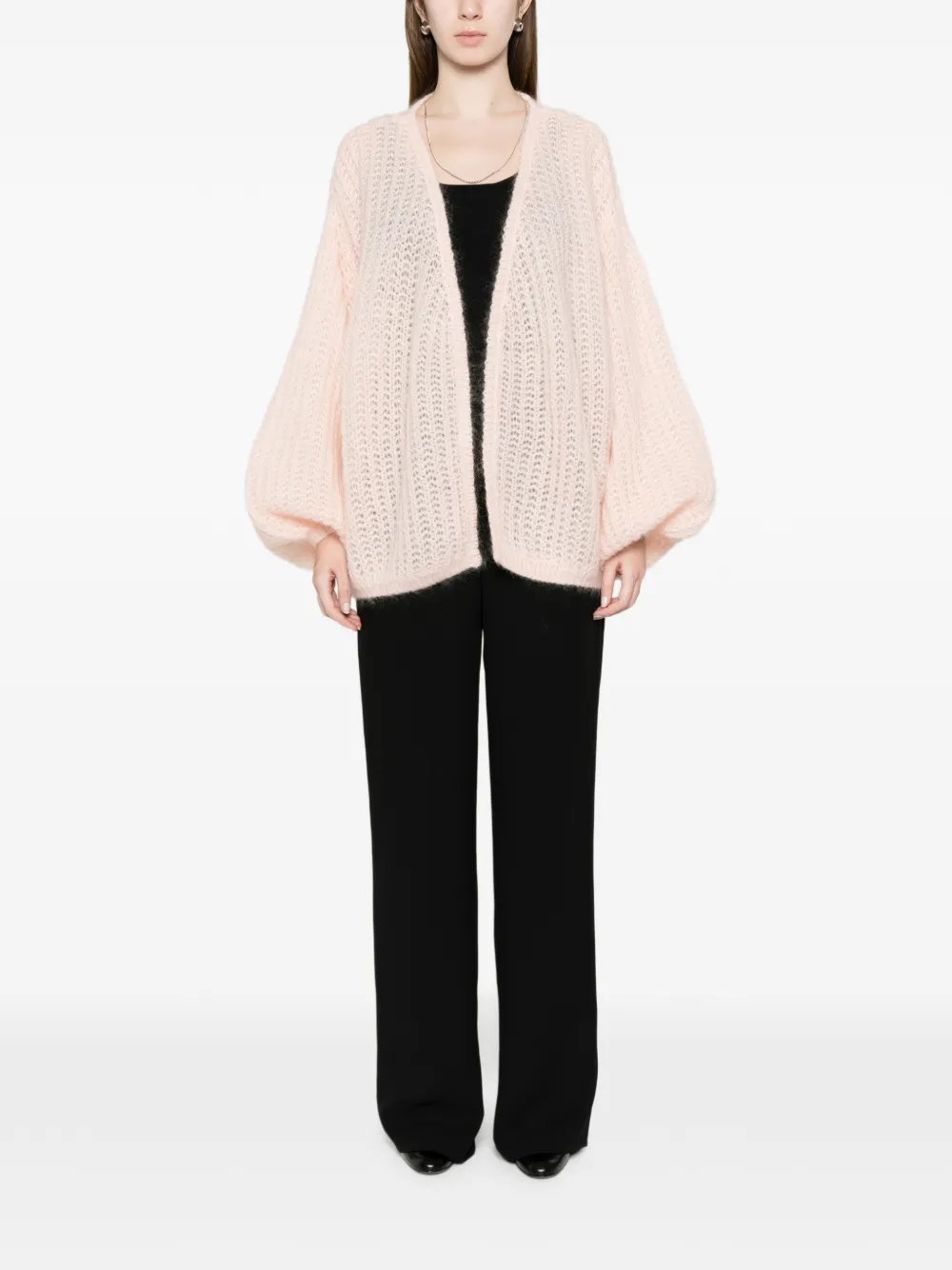  Toteme Balloon-sleeve Cardigan - Pink 