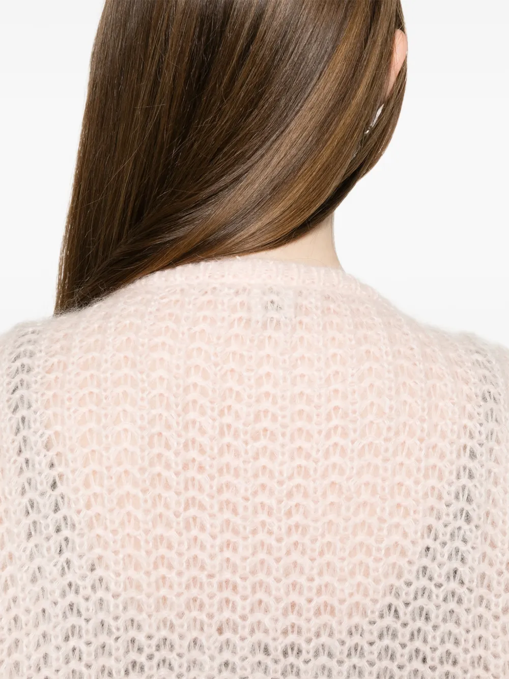TOTEME Opengebreid vest Roze