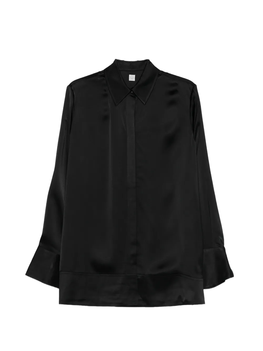 TOTEME soft tuxedo shirt - Nero
