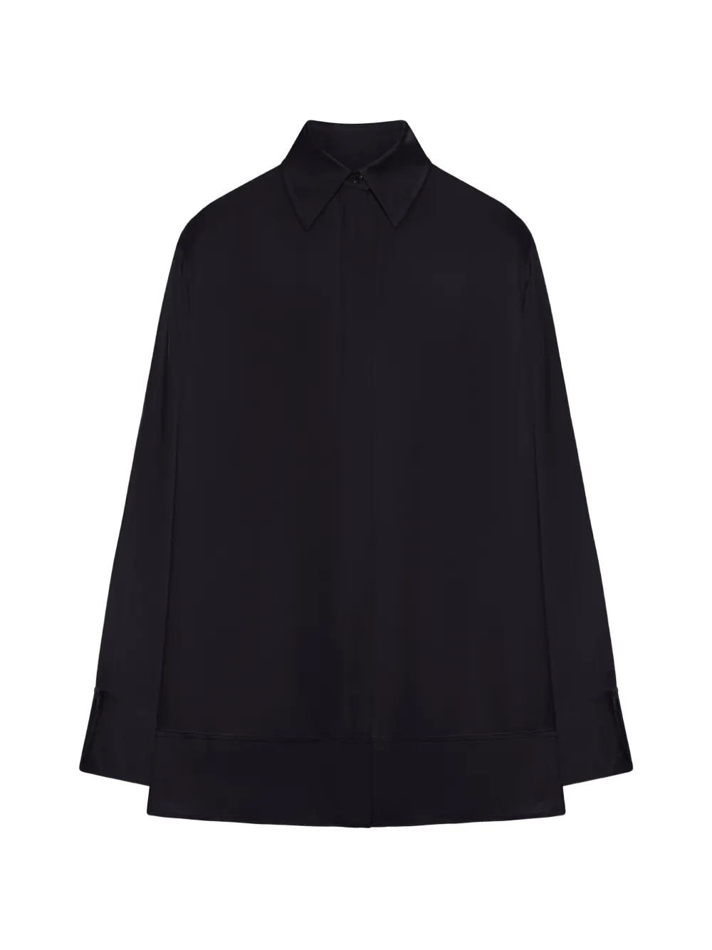  Toteme Soft Tuxedo Shirt - Black 