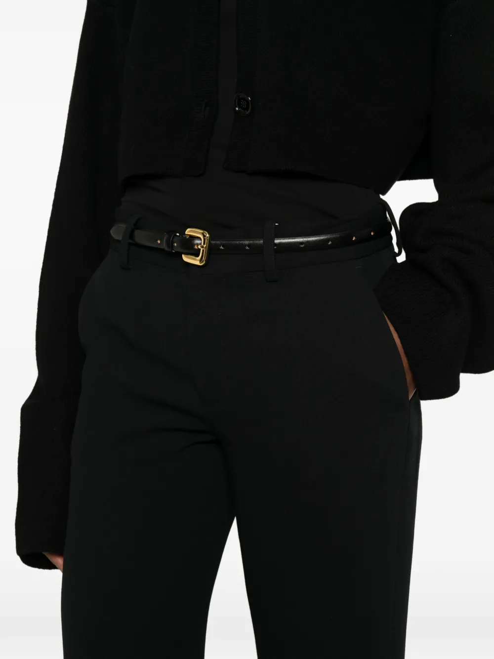 TOTEME Kick flare broek Zwart