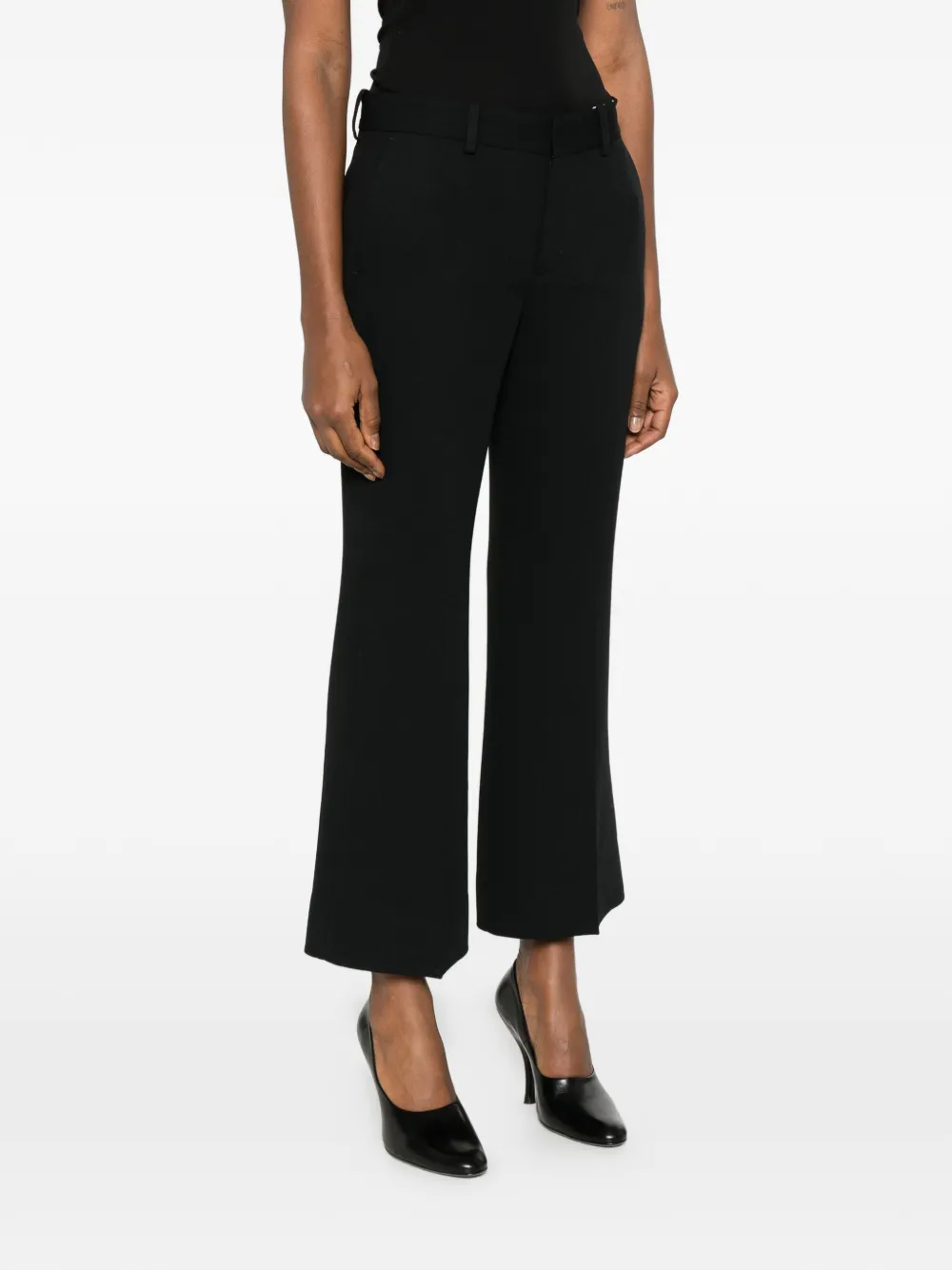 TOTEME Kick flare broek Zwart