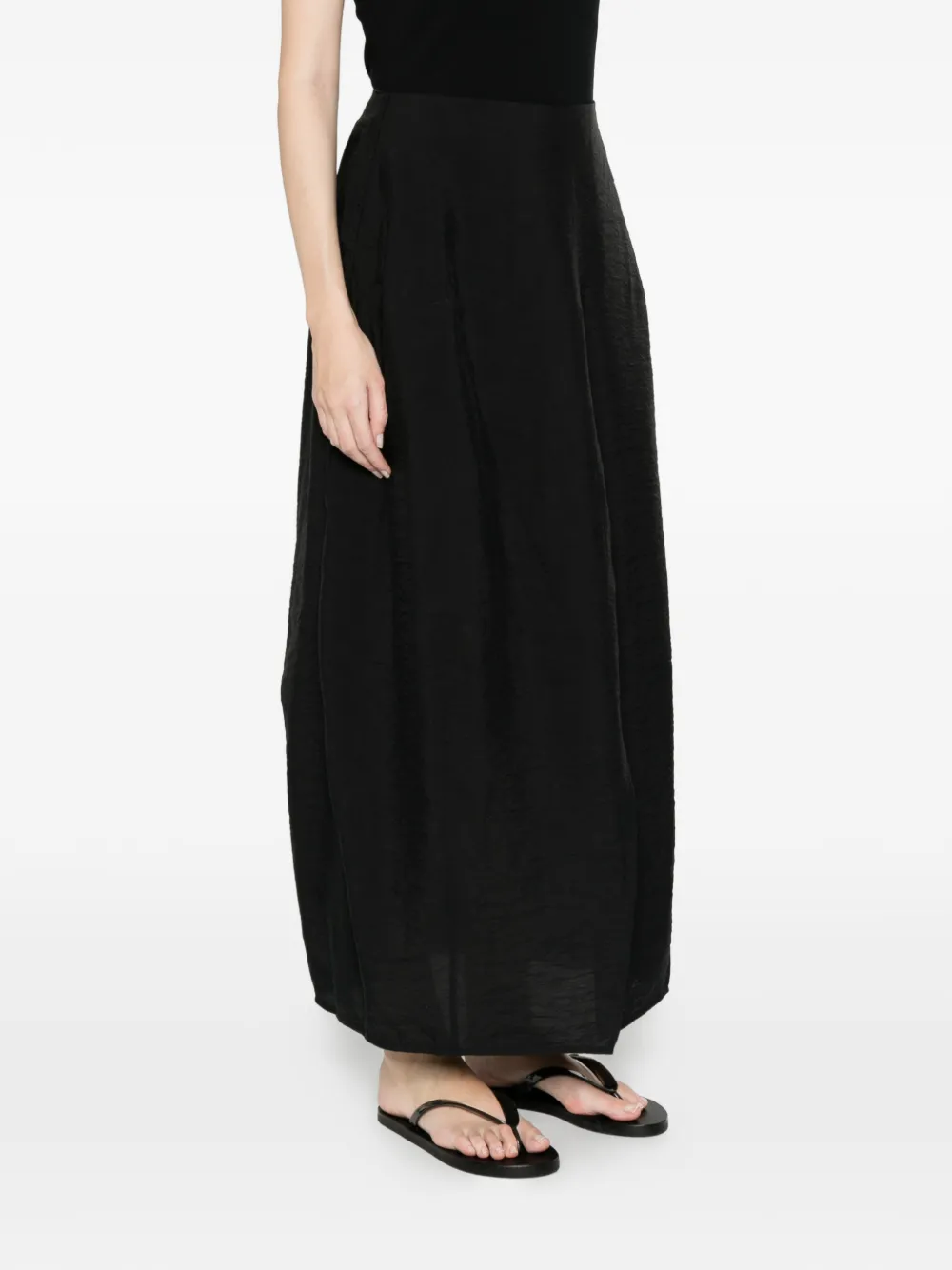  Toteme Parachute Slit Midi Skirt - Black 