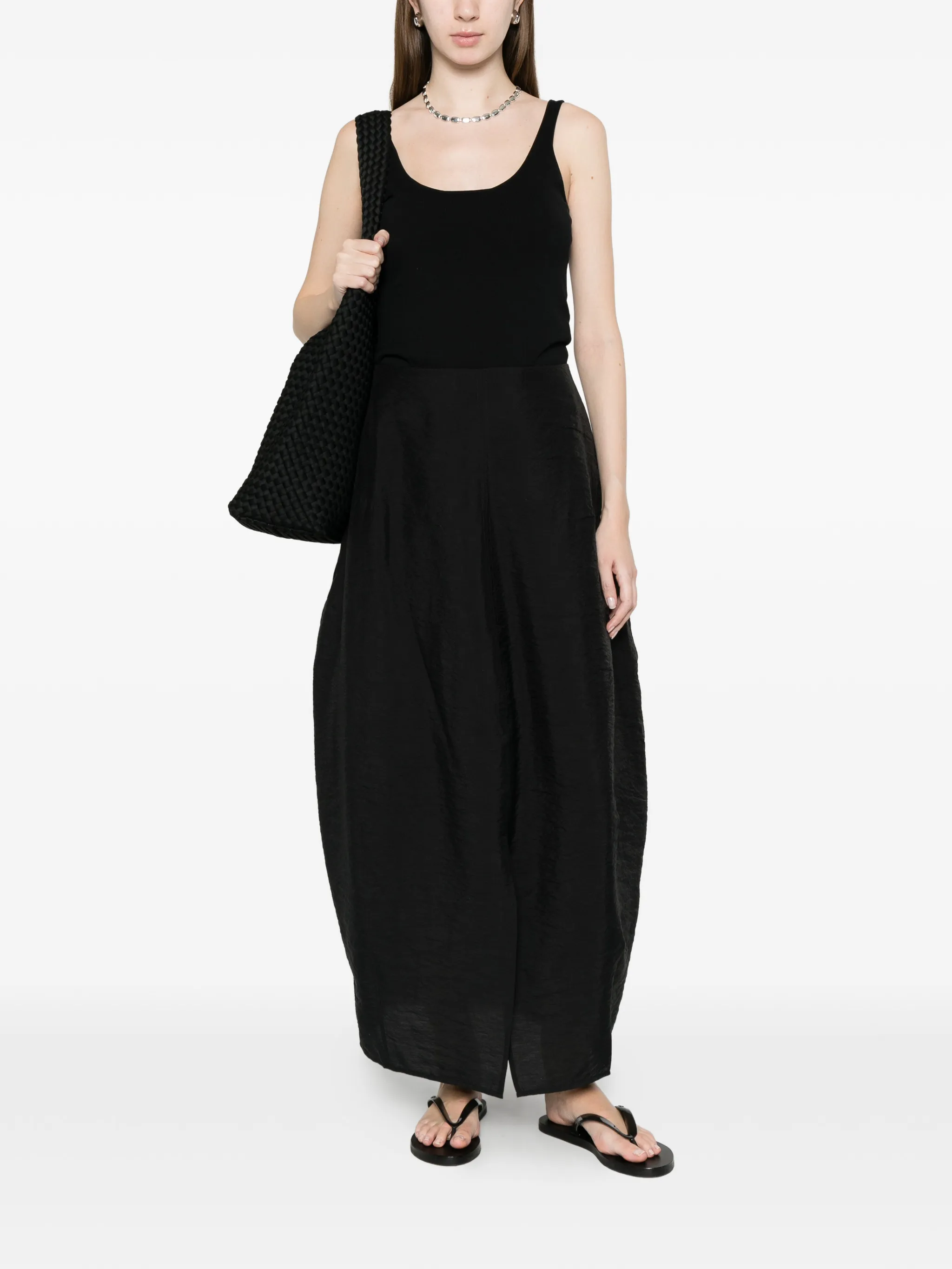 TOTEME Parachute slit midi skirt