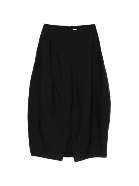 TOTEME 패러슈트 슬릿 미디 스커트