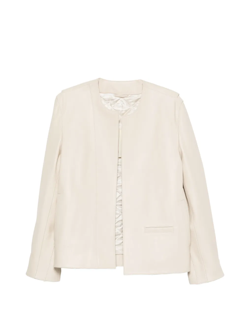 TOTEME minimal biker jacket - Toni neutri