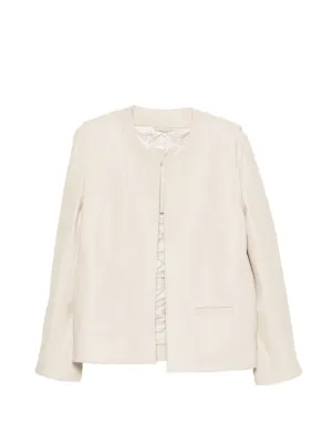 Max Mara Oggeri ノッチドラペル ジャケット | ホワイト | FARFETCH JP