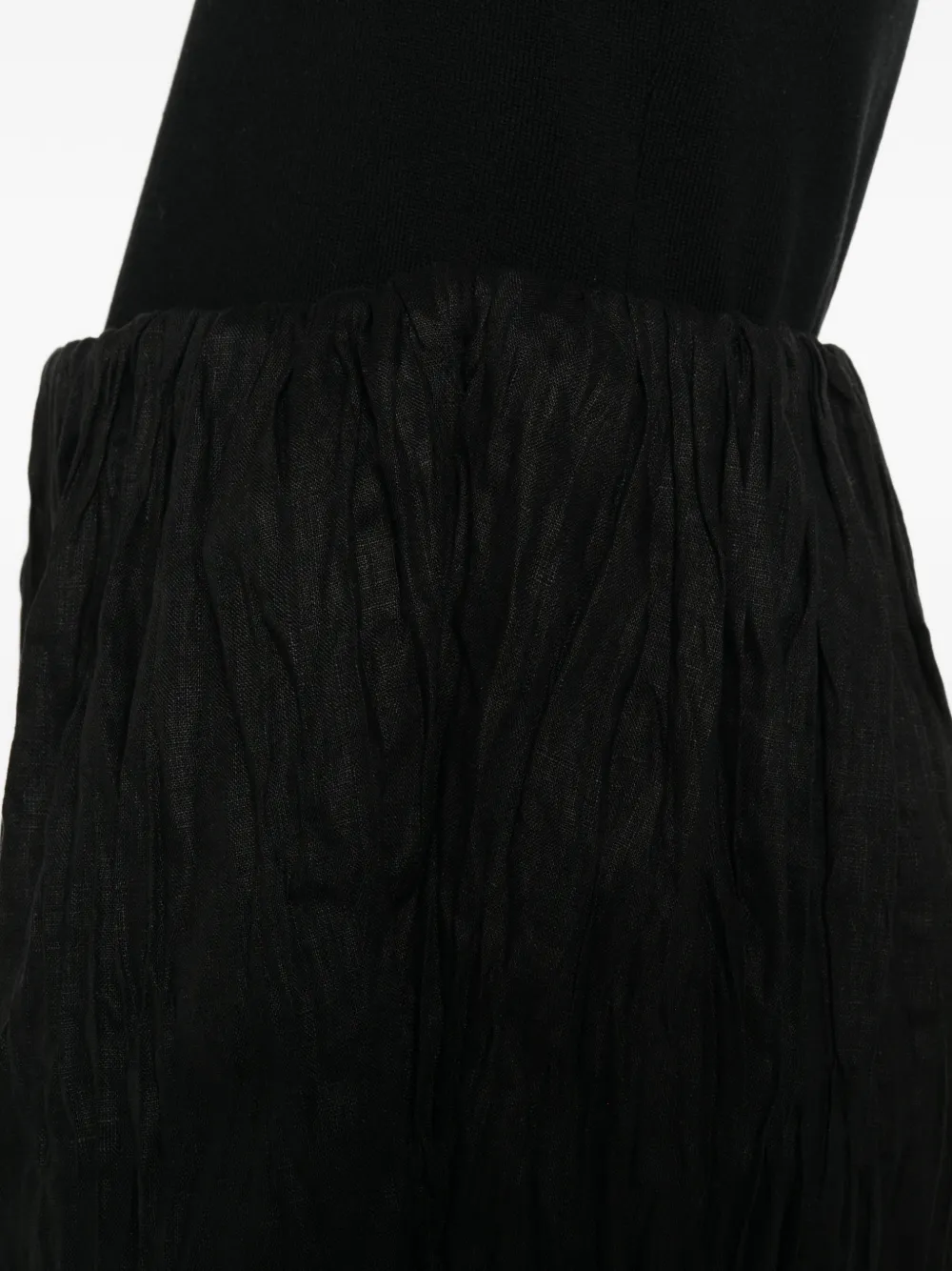 TOTEME Mini-rok met gekreukt effect Zwart