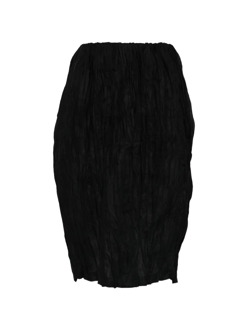 Totême Crinkled Mini Skirt In Black