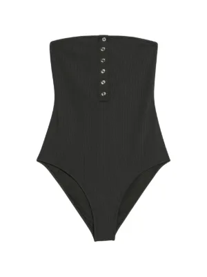 TOTEME ストラップレス ワンピース水着 | ブラック | FARFETCH JP