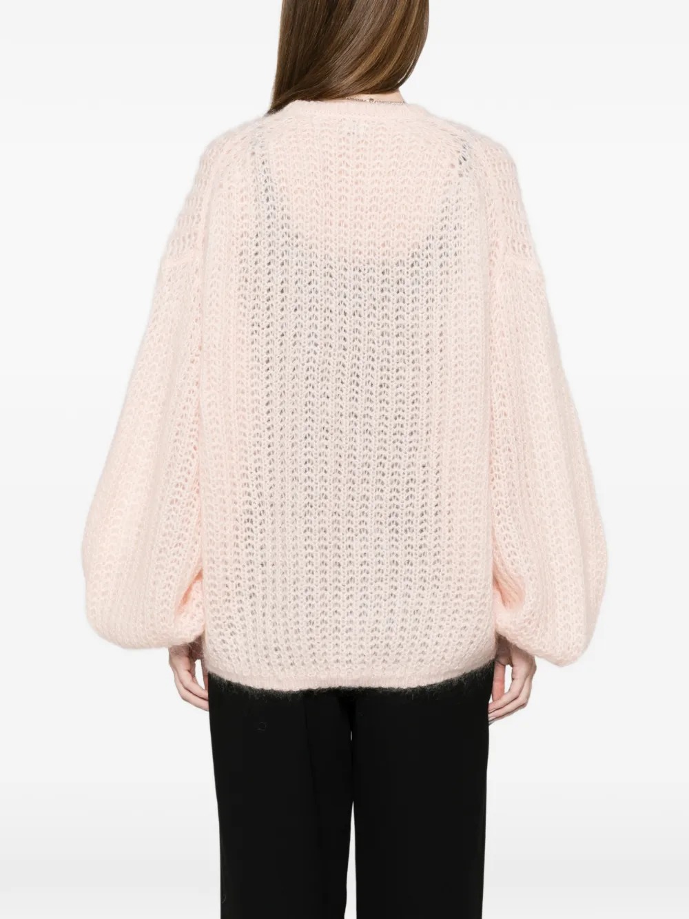 TOTEME Opengebreide trui Roze
