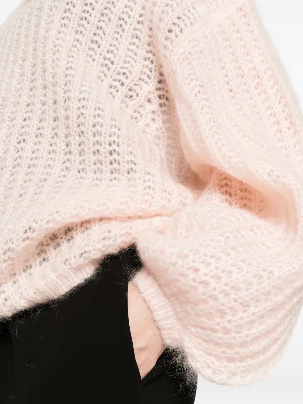TOTEME Opengebreide trui Roze