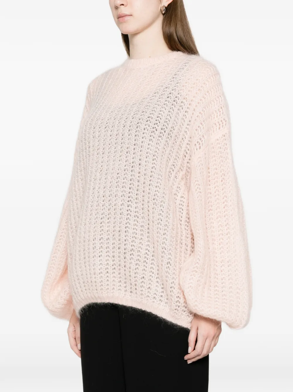 TOTEME Opengebreide trui Roze