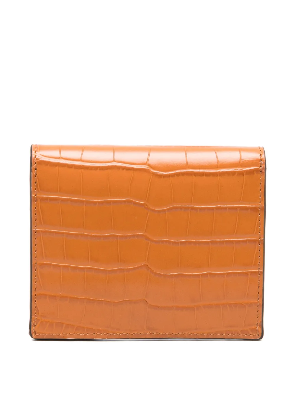  Toteme T-lock Embossed Cardholder - Orange 