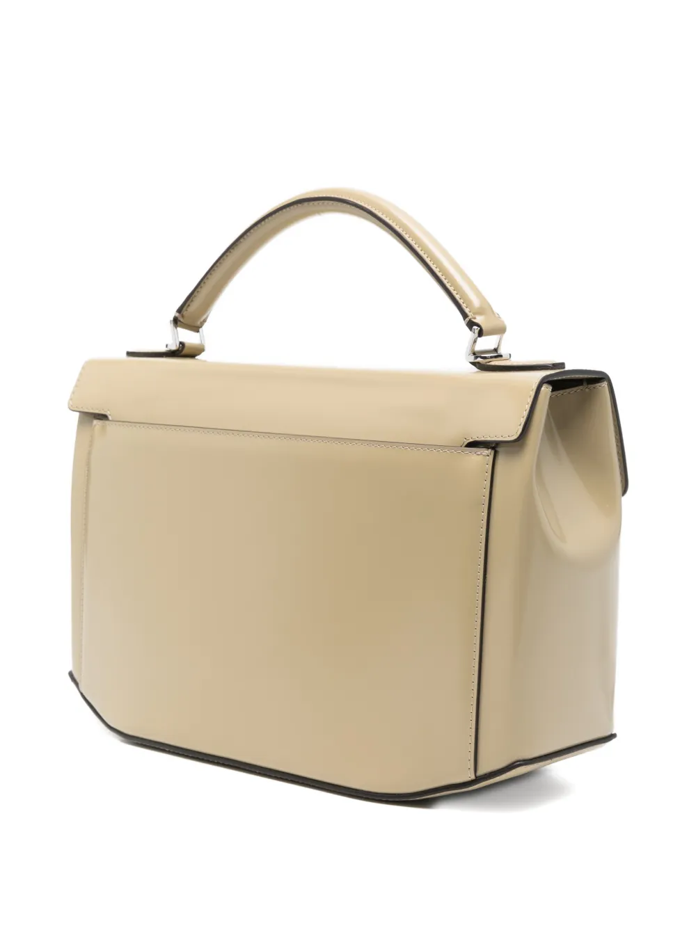  Toteme Medium Brushed-leather Tote Bag - Neutrals 