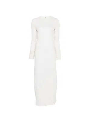 off the shoulder long sleeve evening dress Ladivine - 7482 Off Shoulder Satin Gown