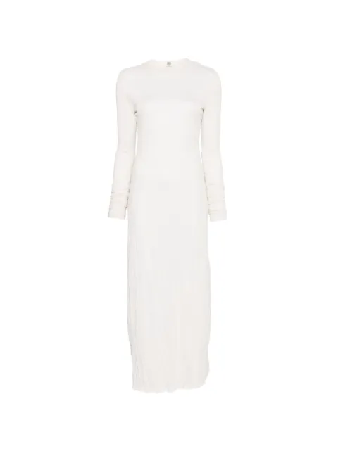 TOTEME vestido midi manga larga