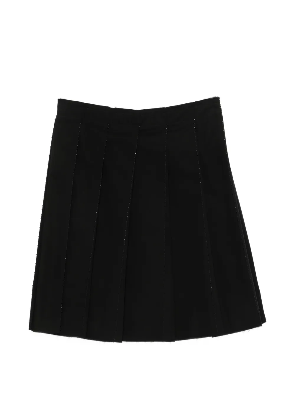 TOTEME beaded pleated mini skirt - Nero