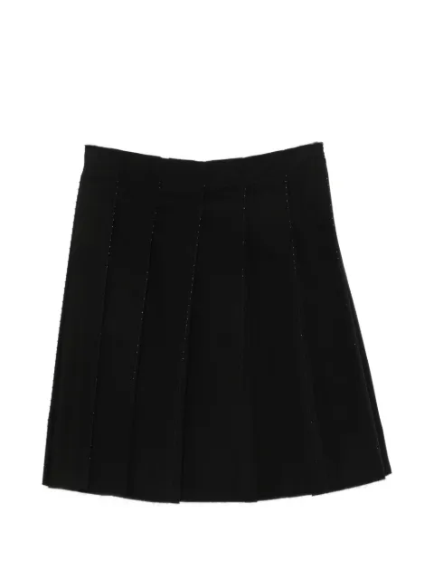 TOTEME falda corta plisada con mostacillas