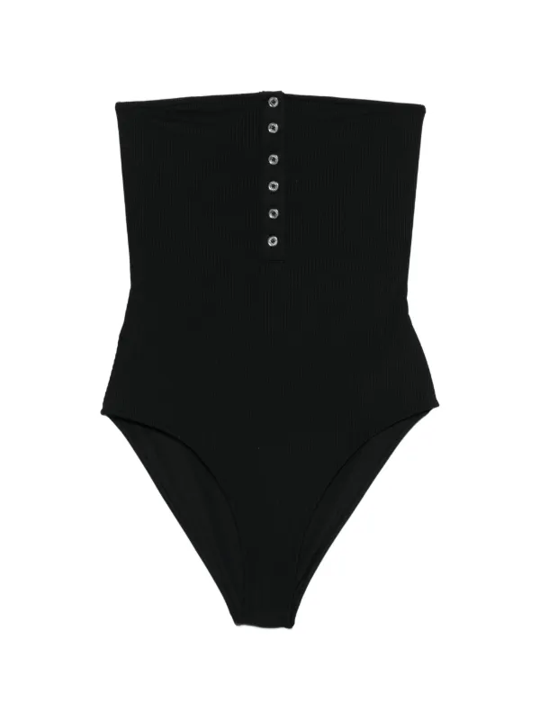 TOTEME ストラップレス ワンピース水着 | ブラック | FARFETCH JP