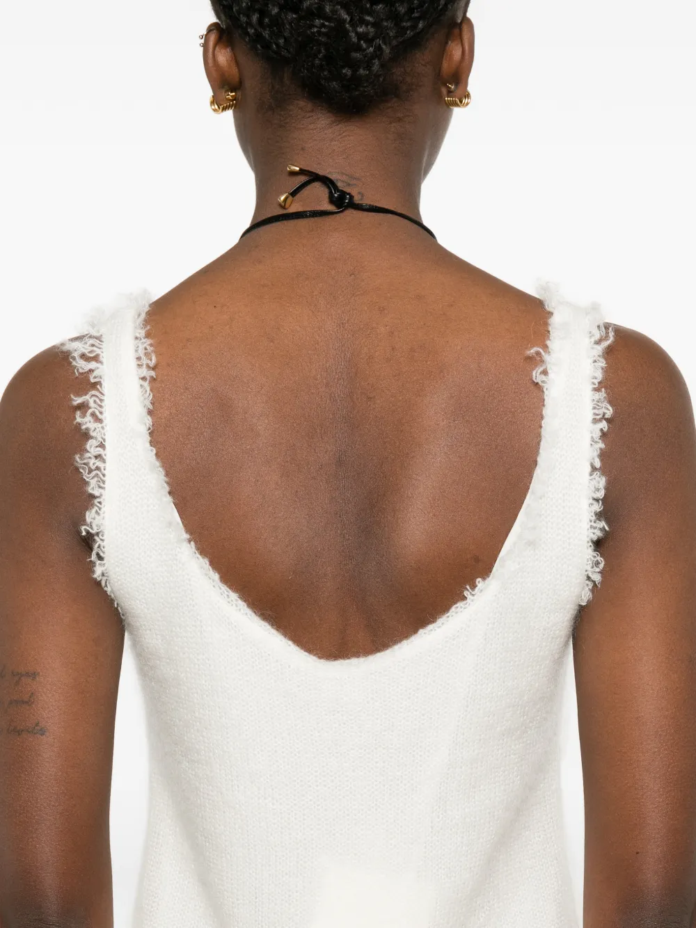 TOTEME Mohair gebreide tanktop Wit