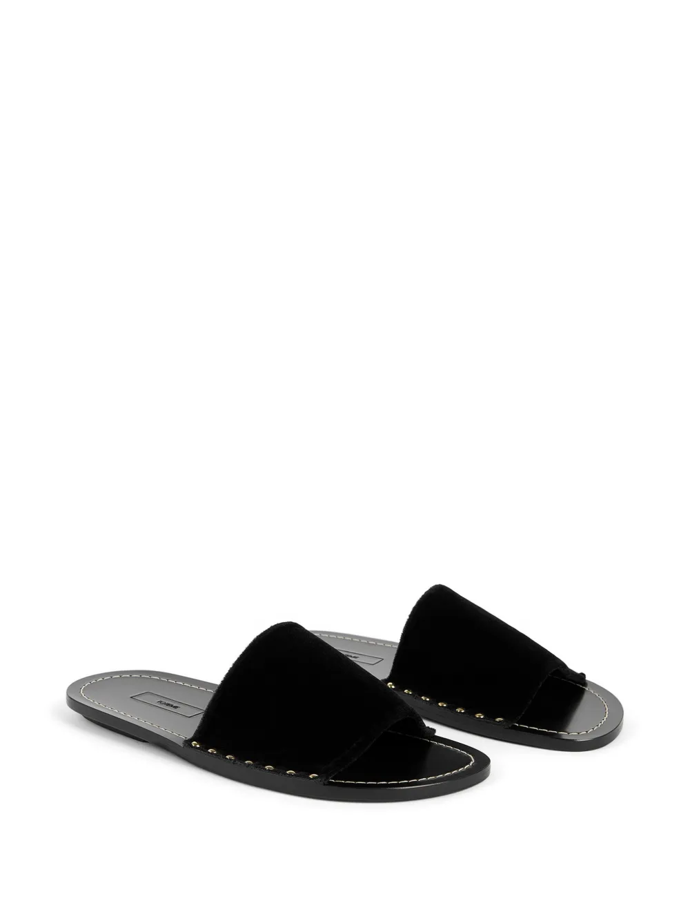 TOTEME Slippers met studs Zwart