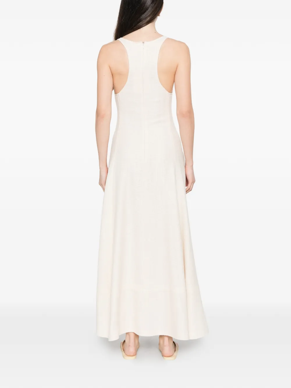 TOTEME Bewerkte maxi-jurk Beige