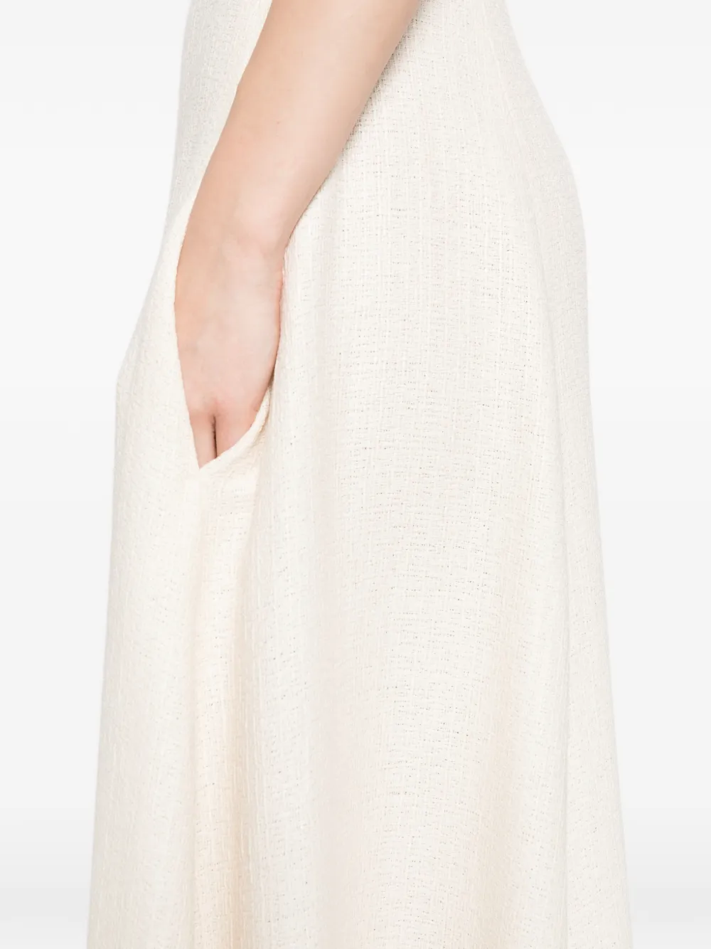 TOTEME Bewerkte maxi-jurk Beige