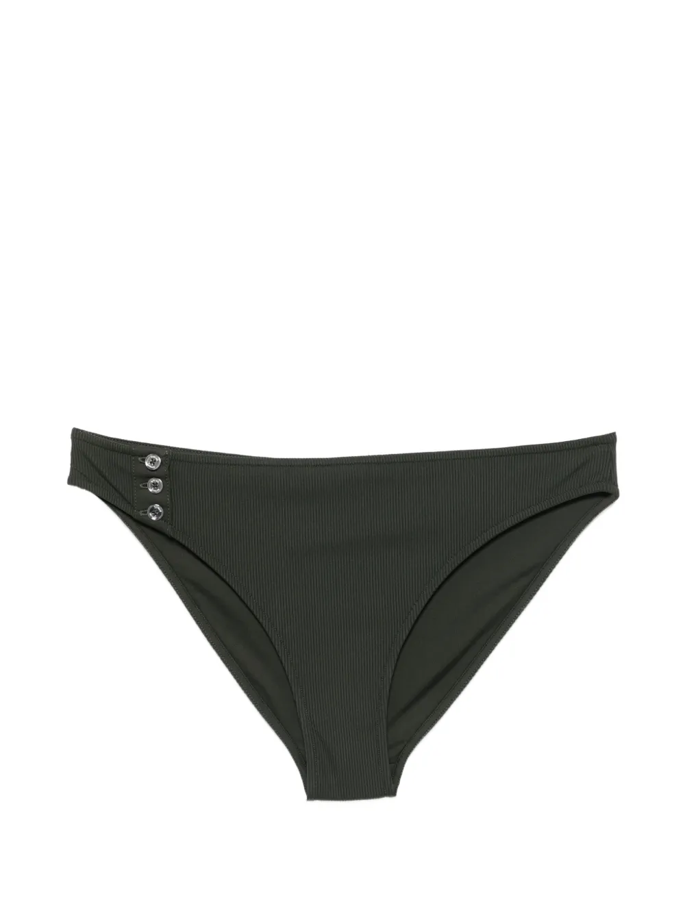 TOTEME ribbed button bikini bottom - Verde
