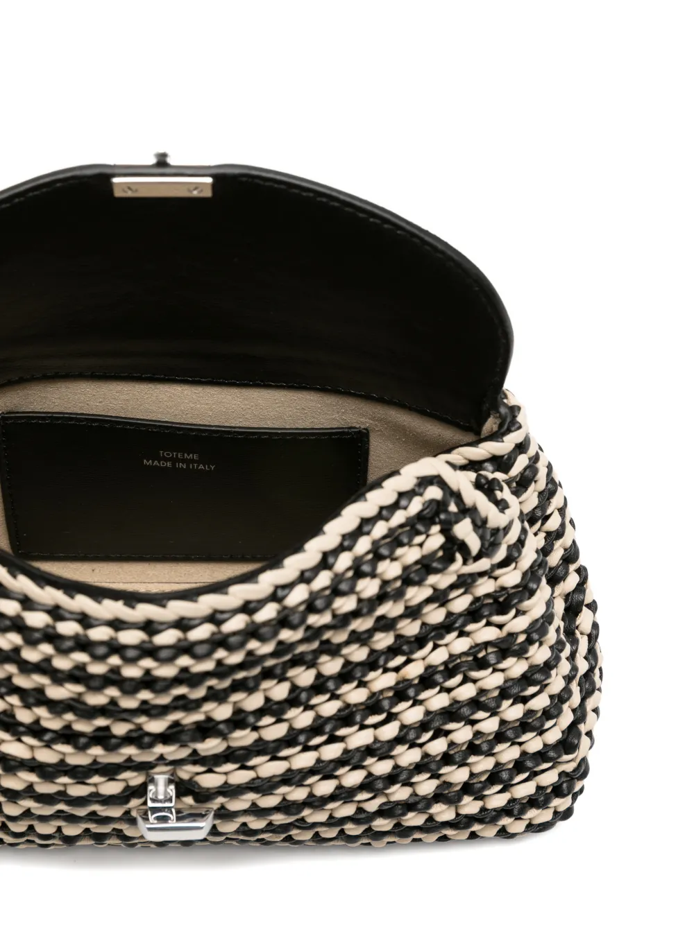 TOTEME T-lock mini-clutch met touw Zwart
