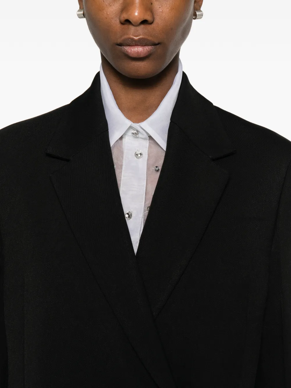 TOTEME Lange boxy blazer Zwart