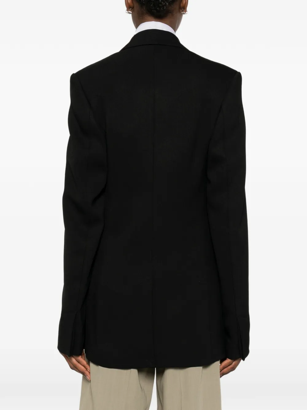 TOTEME Lange boxy blazer Zwart