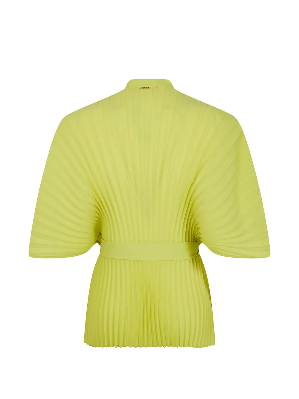 TWINSET Geplooide blouse met strik Geel