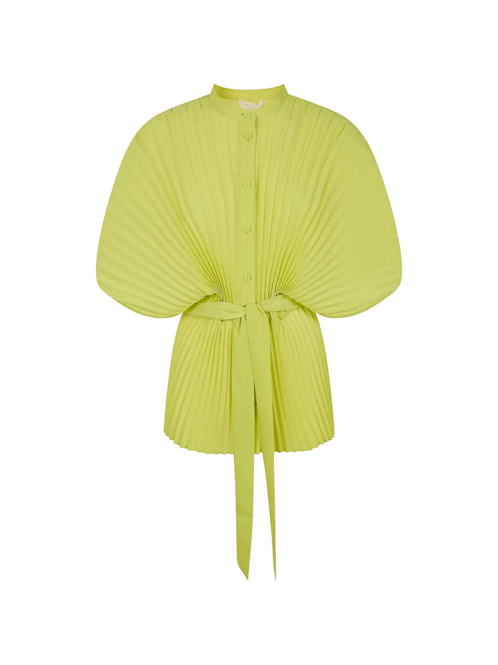 TWINSET pleated tie shirt - Giallo