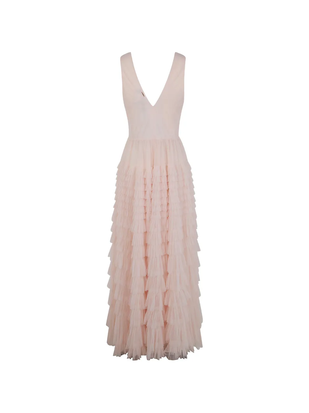 TWINSET Geplooide maxi-jurk met ruches Roze