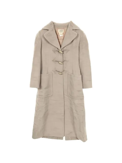 Hermès Pre-Owned 2000s pocket long coat