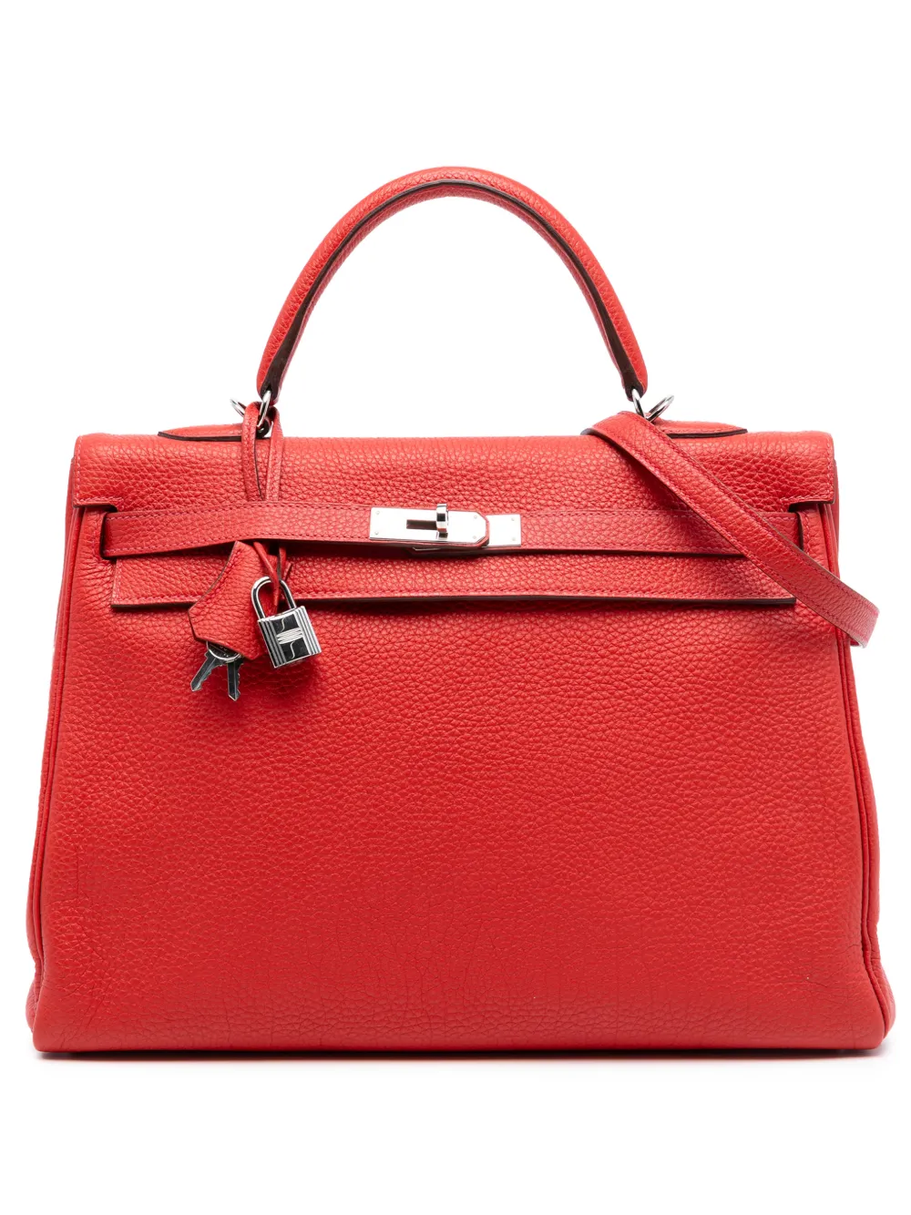 Hermès Pre-Owned 2012 Togo Kelly II Retourne 35 satchel - Rosso
