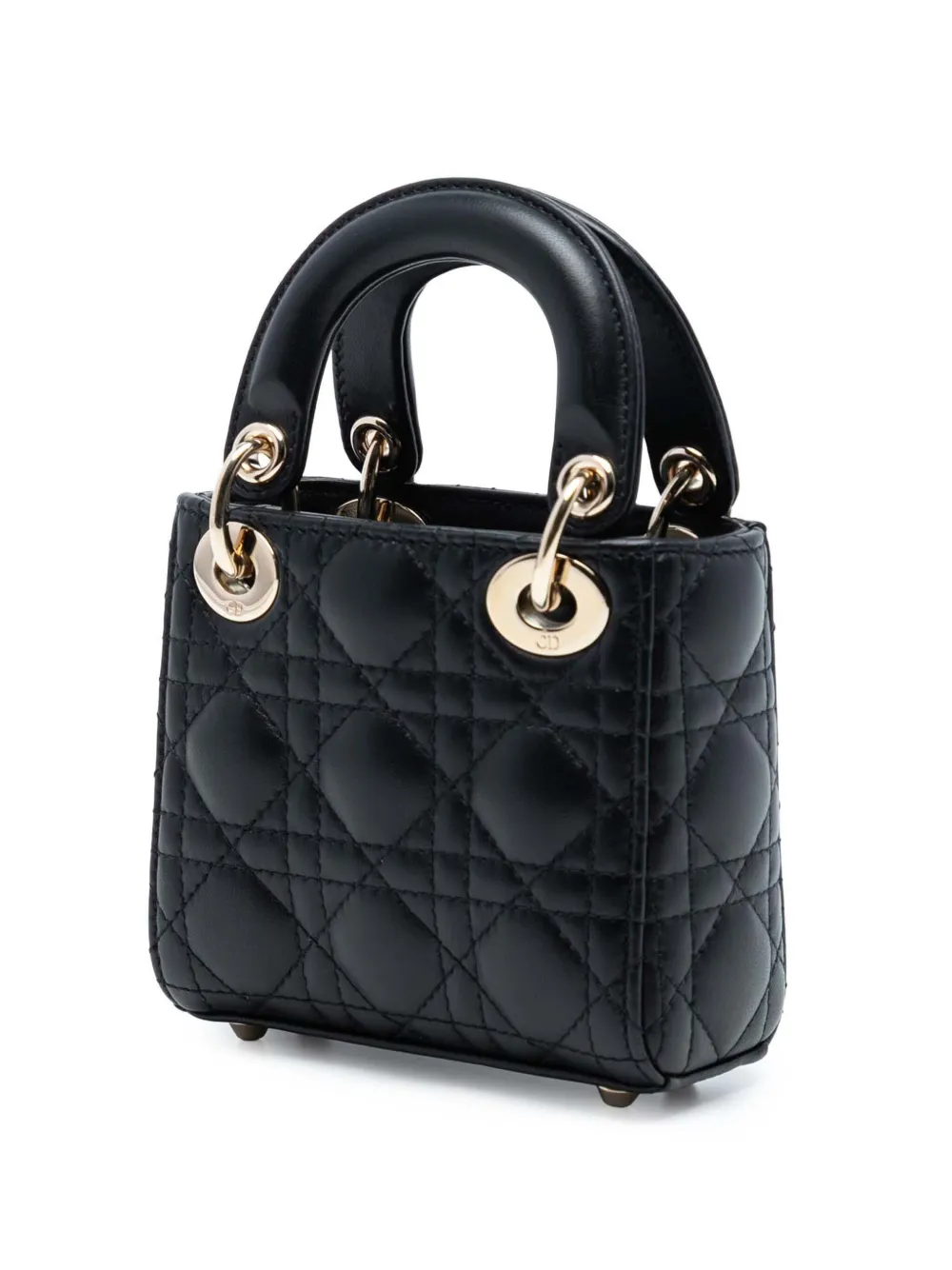 2021 Micro Lambskin Cannage Lady Dior Satchel