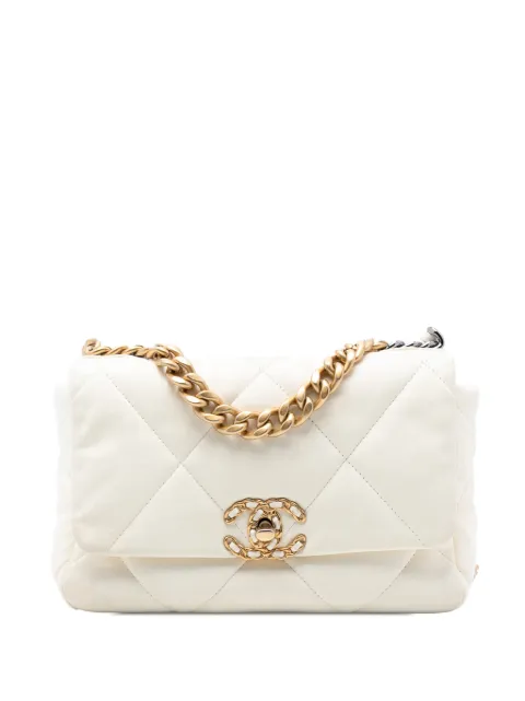 CHANEL Pre-Owned 2021-2025 Medium Lambskin 19 Flap satchel