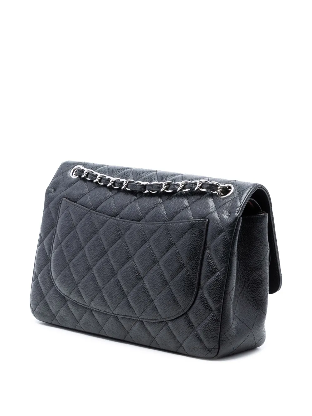 2010-2011 Jumbo Classic Caviar Double Flap Shoulder Bag