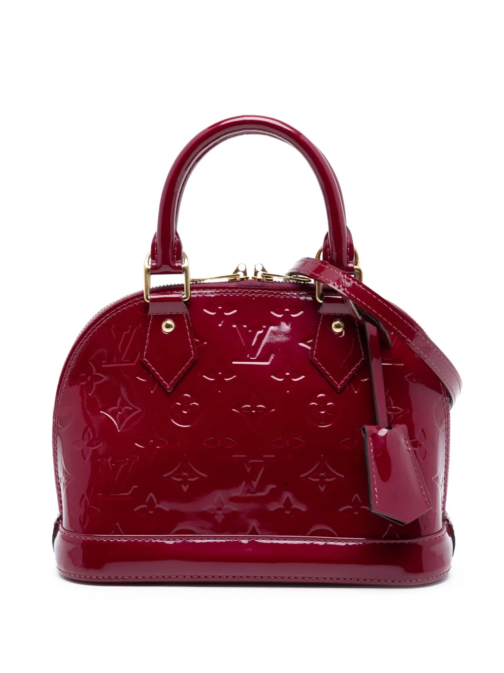 Louis Vuitton Pre-Owned 2015 Monogram Vernis Alma BB satchel - Rosso